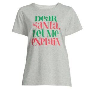 Short Sleeve Christmas Graphic T-Shirt